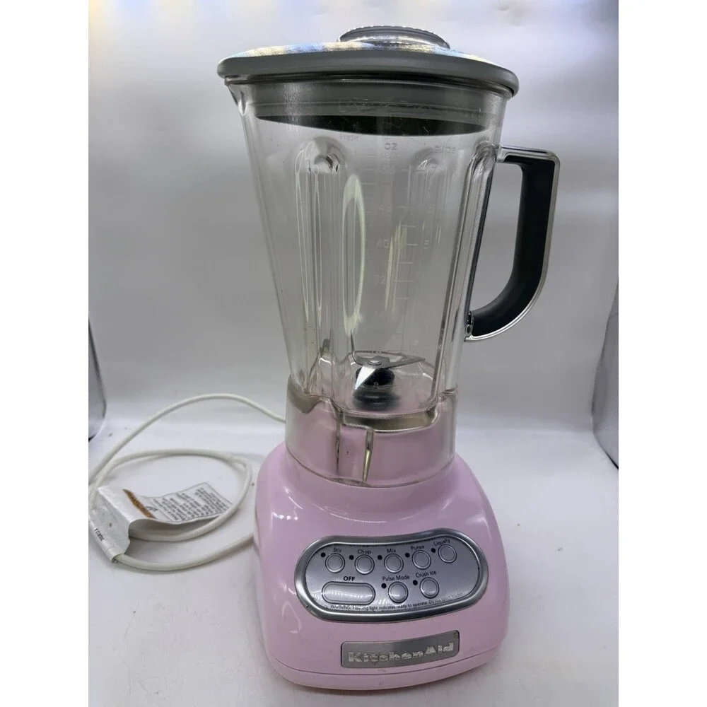 Kitchen Aid Cook For The Cure KSB560PK0 Pink Blender Mixer 7 Cup Works